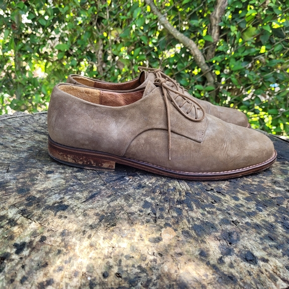 Men Vintage Suede Lace Up Oxfords By Emfaro Size 43 EU 9.5 US/Designer Shoes Men main image 6
